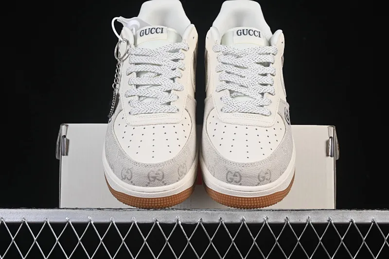 All categories Nk Air Force 1 Air Force series Nk Air Force 1 Low Air Force low-top Nike Air Force 1'07 Low Gucci co-branded soot raw rubber Air Force 1 low-top casual sneakers DK0188-084